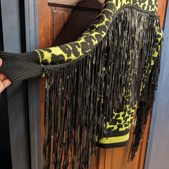 Phillip Plein - Dress or Sweater - European Designer Top with Fringe - Picture 4 of 12